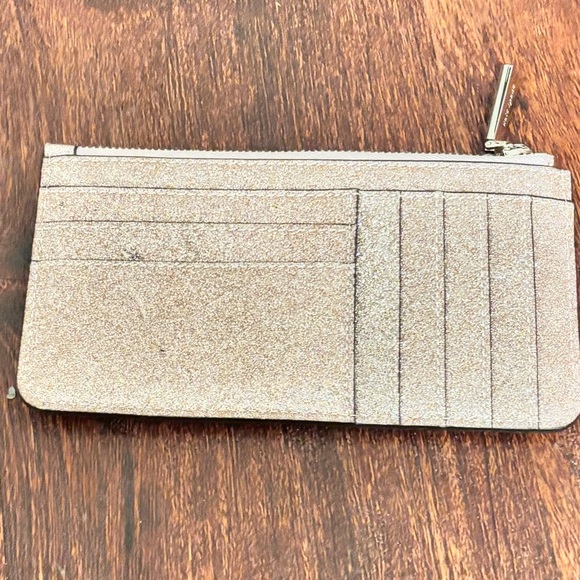 Kate Spade light pink glitter wallet - Picture 2 of 3